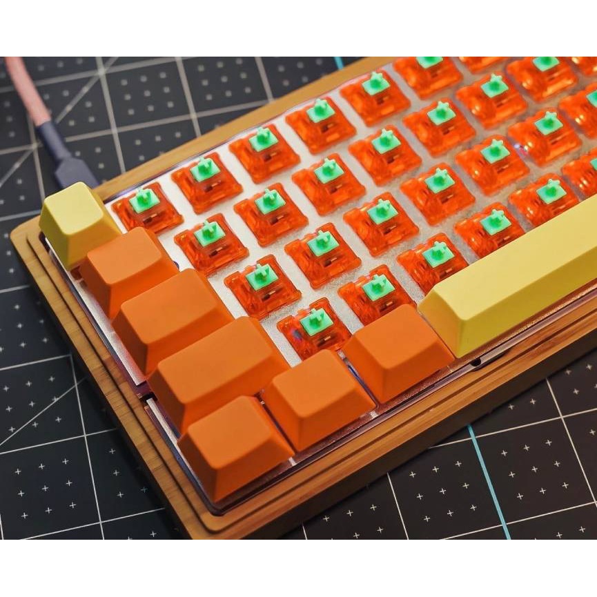 Công tắc bàn phím cơ Switch Equalz C3 Tangerine V2 5 pin Linear 62g | 67g