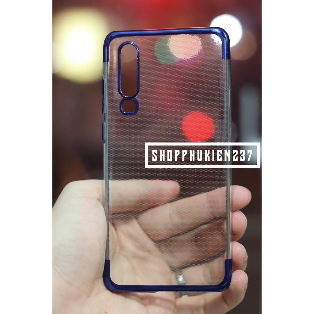 [Freeship toàn quốc từ 50k] Ốp Lưng Huawei P30 Ốp Dẻo Trong Viền Màu Hai Đầu Cực Đẹp