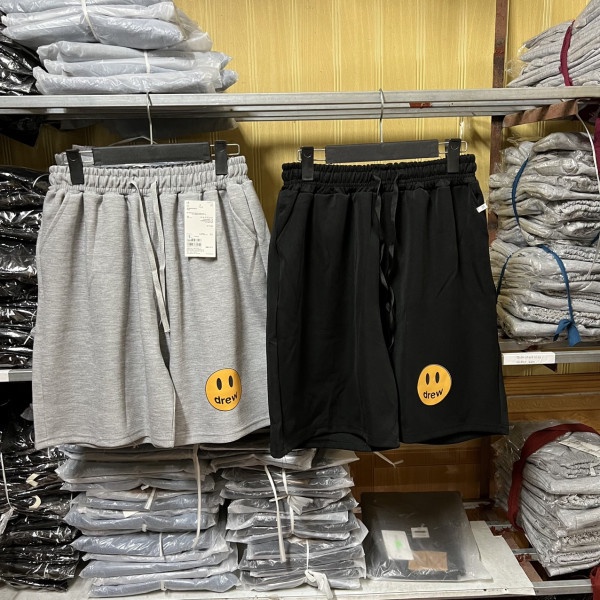 Quần short nỉ drew đen xám hàng cao cấp unisex nam nữ