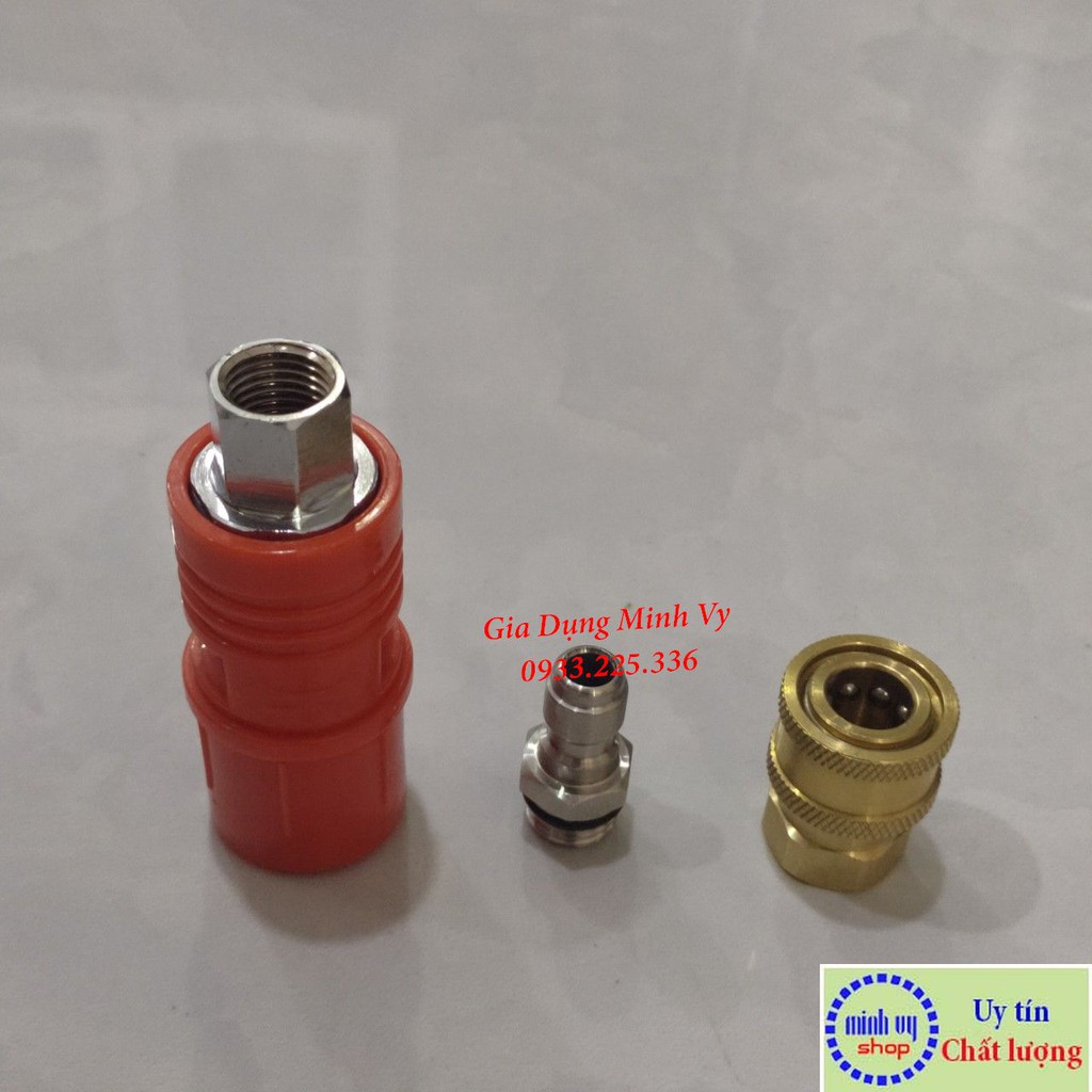 Combo Béc cam máy rửa xe mỏ vịt và khớp nối nhanh 14mm