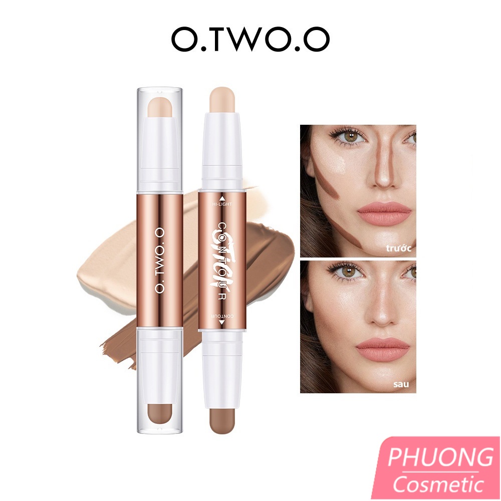 Bút Tạo Khối O.TWO.O 2 Trong 1 Glow Lift Light Shadow Contour Stick