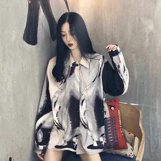 áo sơ mi nữ  vải lụa họa tiết đẹp