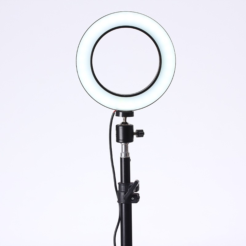Bộ đèn LED Livestream 26cm/33cm 3 chế độ màu tích hợp giá kẹp điện thoại