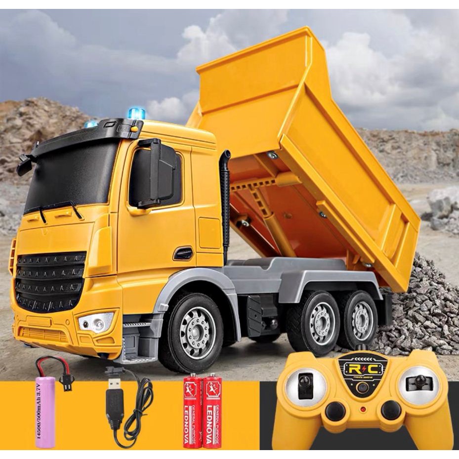 Đồ chơi xe trộn bê tông, xe chở đá điều khiển từ xa - đồ chơi trẻ em cực hot MH: 9000000656