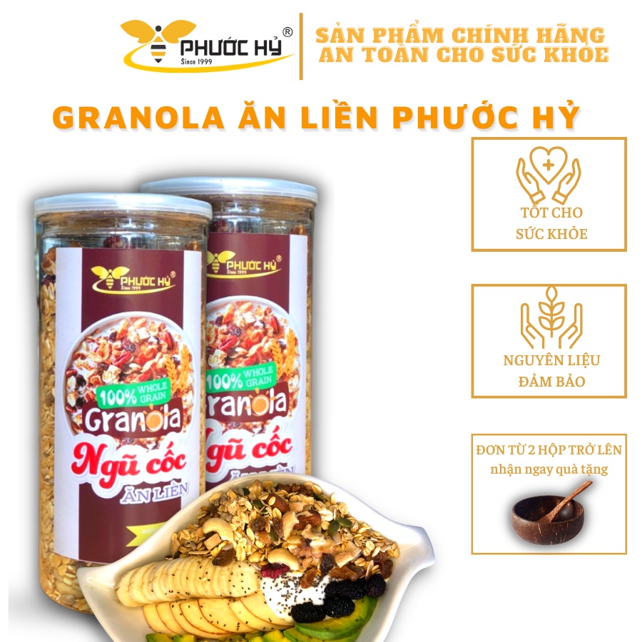 GRANOLA NGŨ CỐC ĂN LIỀN PHƯỚC HỶ