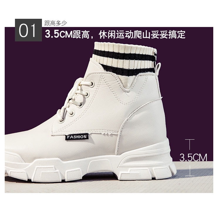 Giày Boots martin lót nhung thời trang thu đông cho nữ | BigBuy360 - bigbuy360.vn