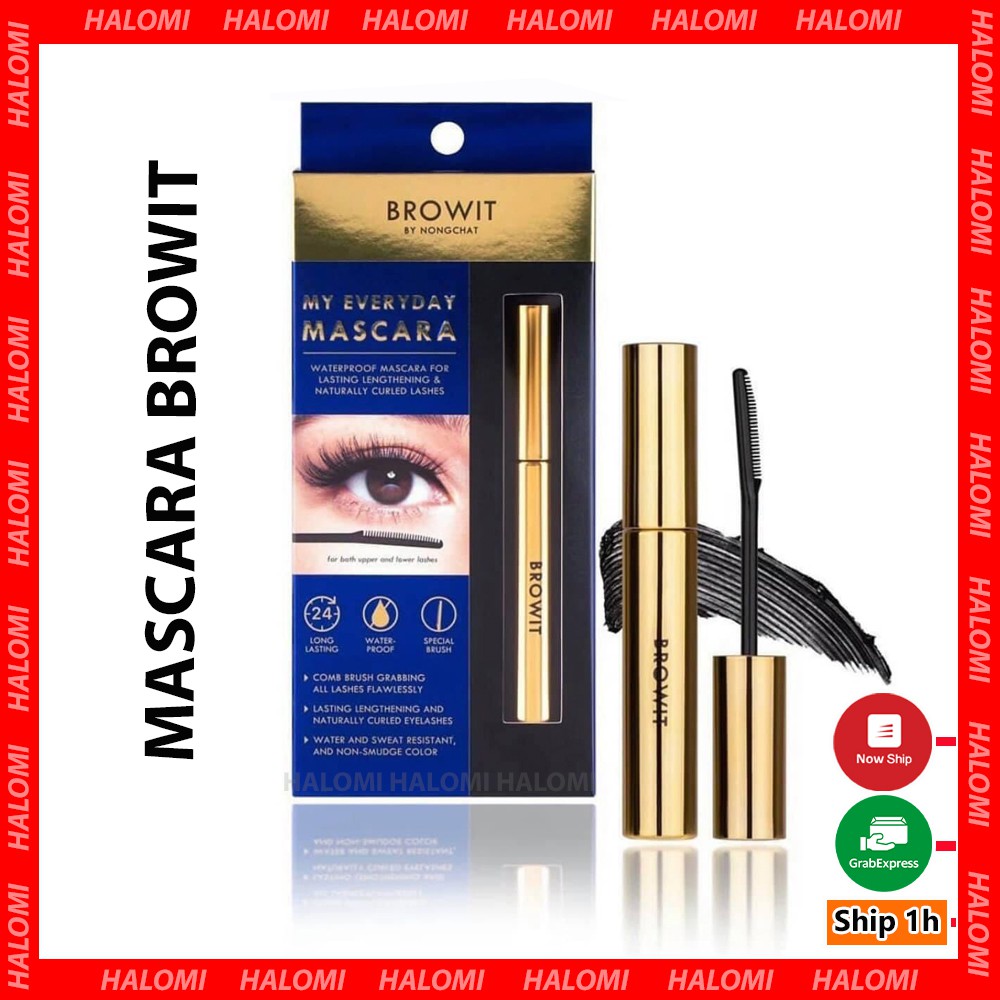 Mascara Browit Nongchat Thái Làm Dày Dài Mi Chuyên Dụng Cho Makeup