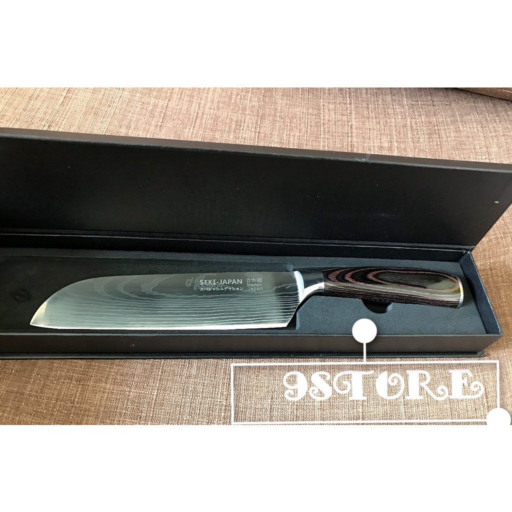 01 Dao SEKI JAPAN Damascus vân gỗ - inox sus 304 cao cấp