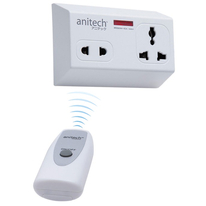 BỘ CHIA Ổ CẮM ĐIỆN ANITECH H122 CÓ REMOTE ĐIỀU KHIỂN TỪ XA