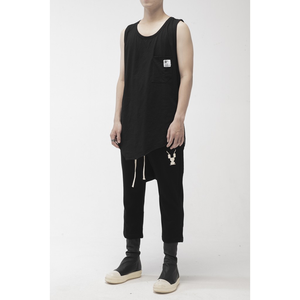 ÁO TANK TOP BORIS TÚI 11 - ĐEN [ATB4842]