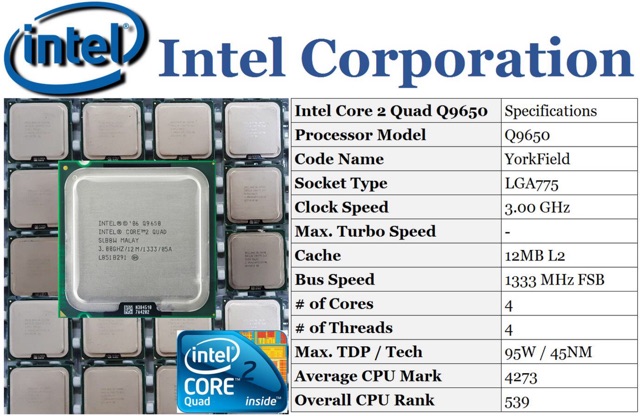 CPU Q9650 -Trùm cuối Socket 775 | BigBuy360 - bigbuy360.vn