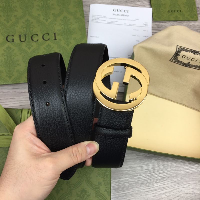 thắt lưng da nam cao cấp đơn giản mặt khóa GG Gucci GC