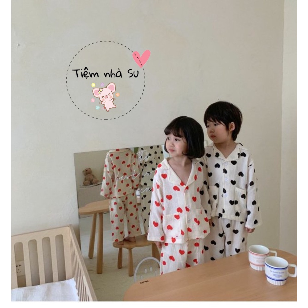 Đồ bộ cho bé -  Bộ Pijama xô đũi cho bé trai , bé gái siêu xịn sò (08-20kg) ❤️ TIỆM NHÀ SU - ở nhà cũng phải xinh.