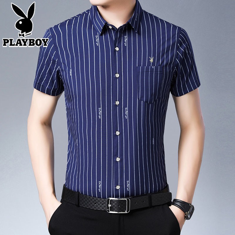 SƠ MI KẺ NGẮN TAY Playboy VIP