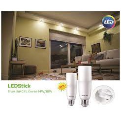 Bóng LED PHILIPS Stick E27 -  - Kích thước nhỏ gọn, thay thế cho bóng compact