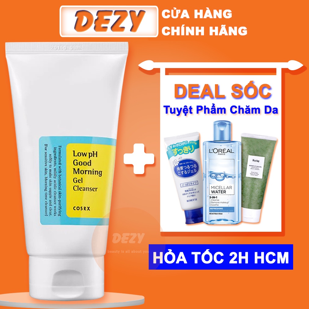 Sữa Rửa Mặt Cosrx Low PH Gel Cleanser Skincare Srm Corsx Combo Sửa Rửa Mặt Cho Da Mụn Corx Dưỡng Ẩm Da Chăm Sóc Da Dezy