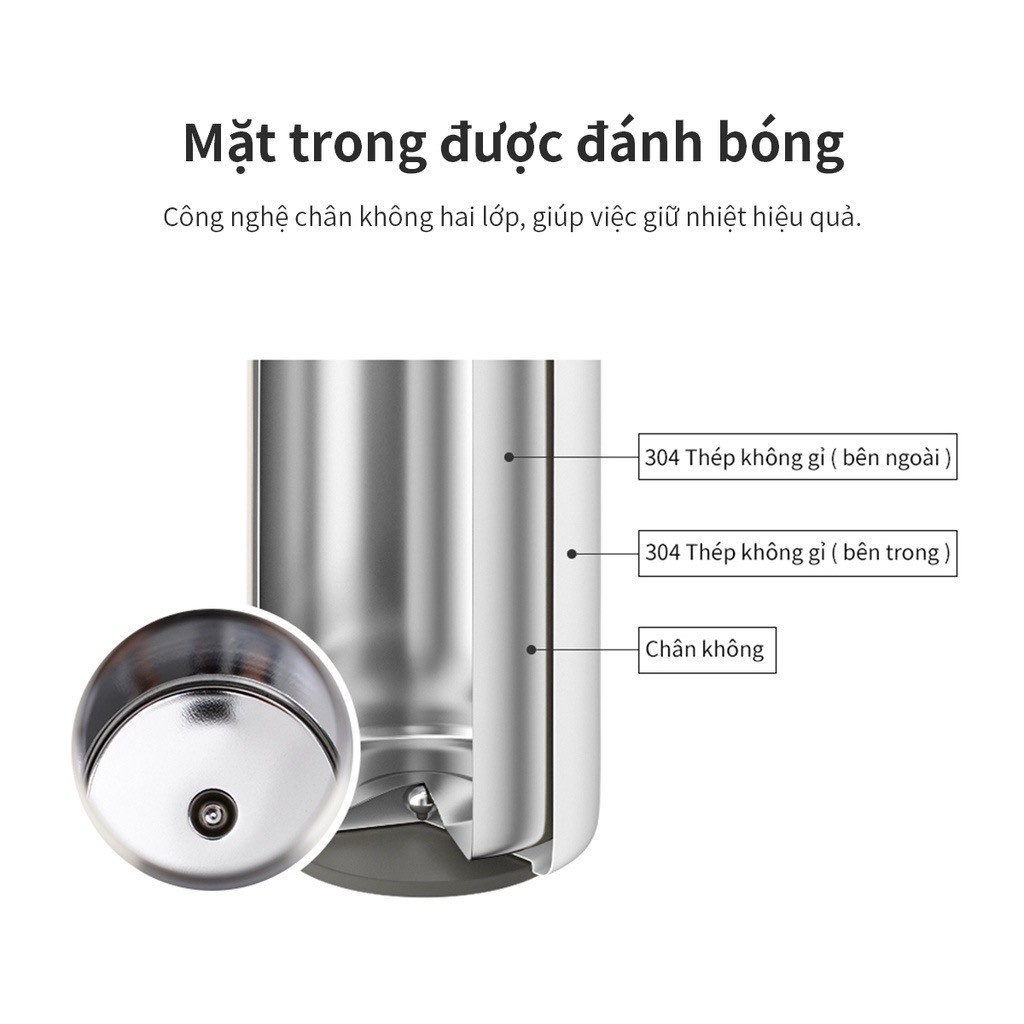 Bình Giữ Nhiệt Feather Light Ring Lock&Lock LHC4244 460ml - Hàng Chính Hãng