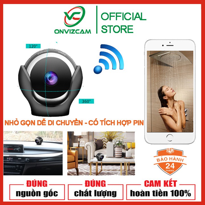 [CÓ PIN - DỄ DI CHUYỂN]Camera WIFI KM01 HD1080P, Hình ảnh siêu nét, phát hiện chuyển động, quan sát gia đình tiện lợi