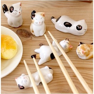 Nhiều mẫu Đồ gác đũa bằng gốm theo phong cách Nhật Bản dễ thương ( 1 chiếc)