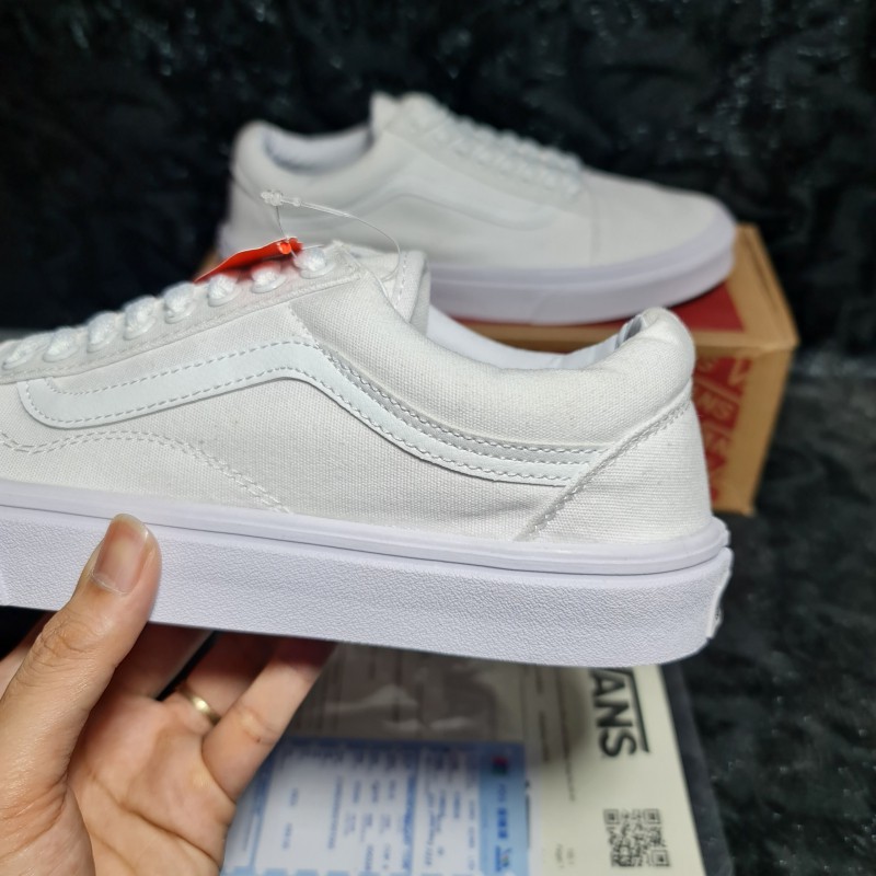 📸Ảnh Thật + Có sẵn📦 Giày Thể Thao Vans Old Skool Trắng || Vans Old Skool Full White