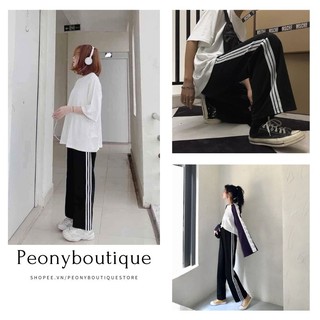 Quần Suông 3 Sọc Thể Thao 🌺 Quần culottes nữ thể thao ống rộng 3 sọc SIÊU HOT 🌺