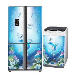 Combo decal dán máy giặt và tủ lạnh