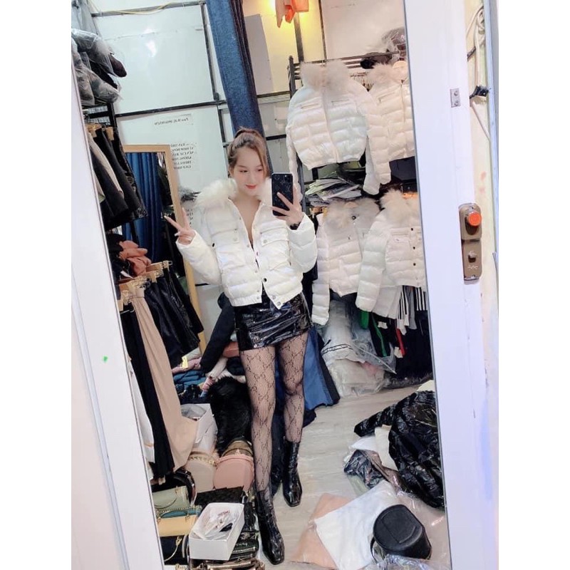 ÁO PHAO BÓNG LÔNG VŨ KÈM CỔ LÔNG THÁO RỜI | BigBuy360 - bigbuy360.vn