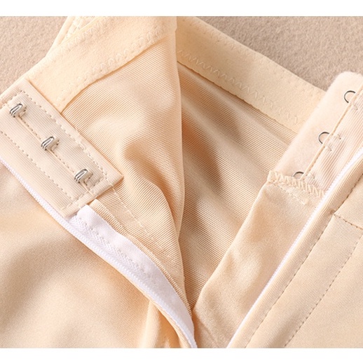 Quần gen nịt bụng dạng thun lưới kéo khóa định hình cạp cao tôn dáng giảm mỡ nâng mông chất liệu su mát lạnh Angola