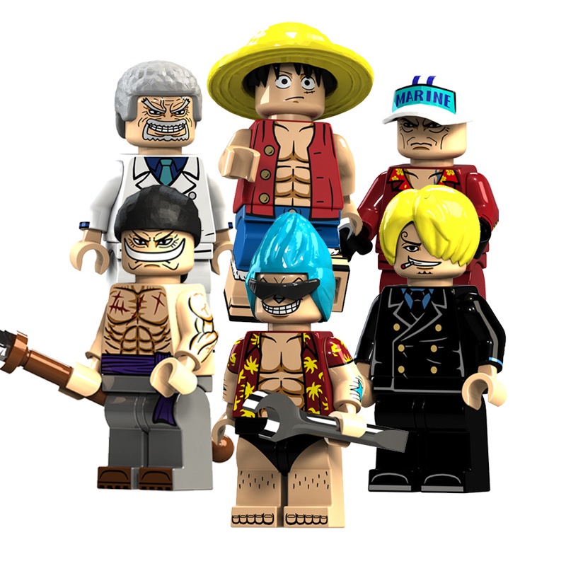 [mẫu hot] Bộ đồ chơi xếp hình lắp ghép lego one piece shank nami franky chopper luffy sanji zoro brook onepiece