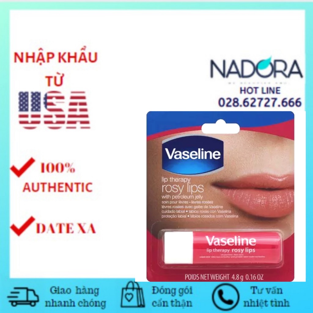 Son Dưỡng Vaseline Lip Therapy Rosy Lips 4.8g