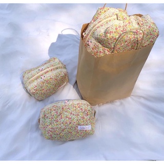 𝗗𝗮𝗵𝗹𝗶𝗮 pouch - túi hoa đựng mỹ phẩm, hộp bút