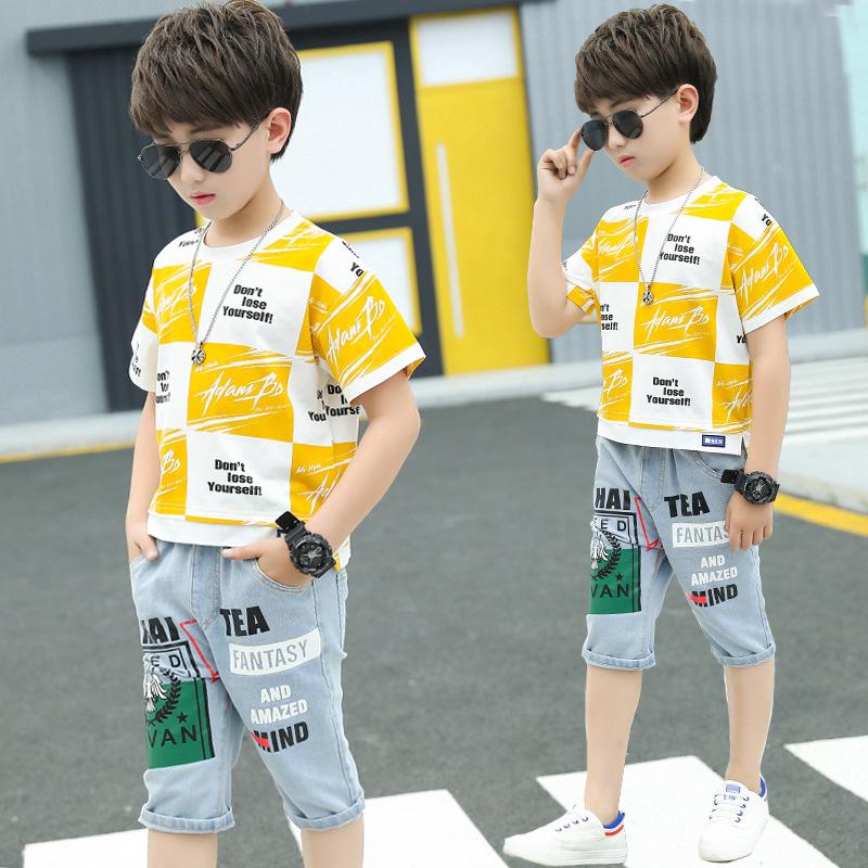 Set áo thun + Quần jeans cho bé trai