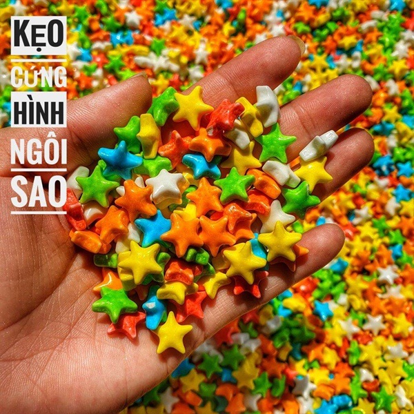 Kẹo đường sao nhiều màu (50g)