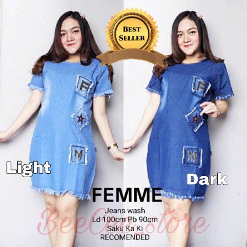 Váy jean nữ Đầm nữ thêu hoa thời trang