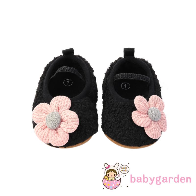 Giày da lộn đế mềm chống trượt dành cho bé gái