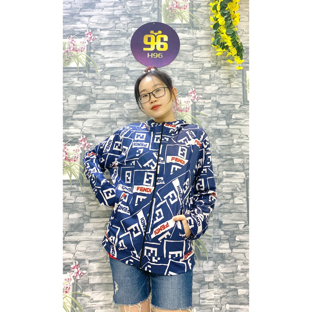 Áo khoác hình chữ màu xanh