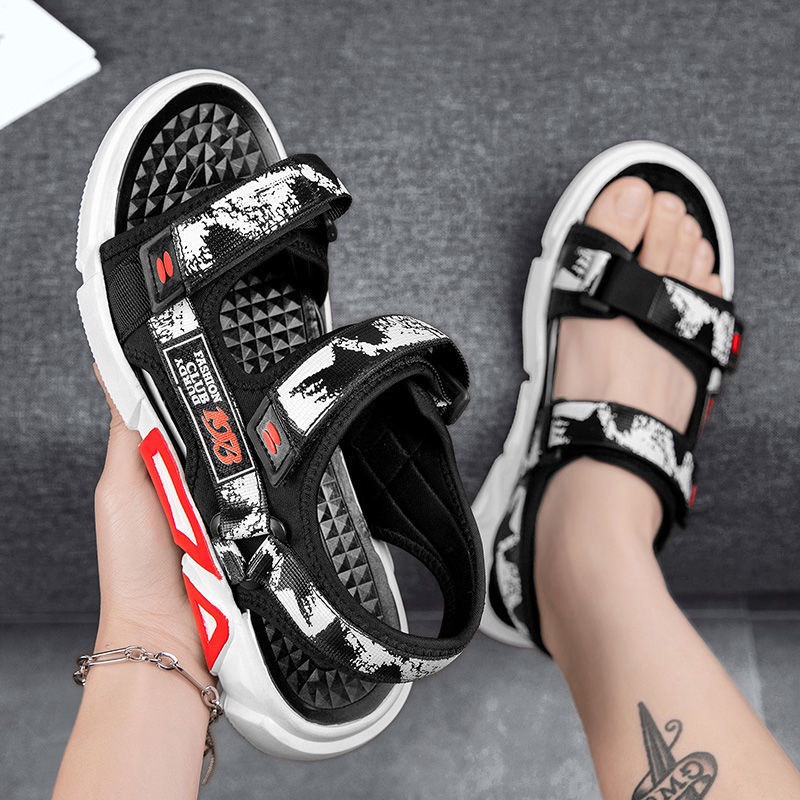 Sandal nam quai hậu học sinh Họa Tiết CLUBB 2 màu cực đẹp