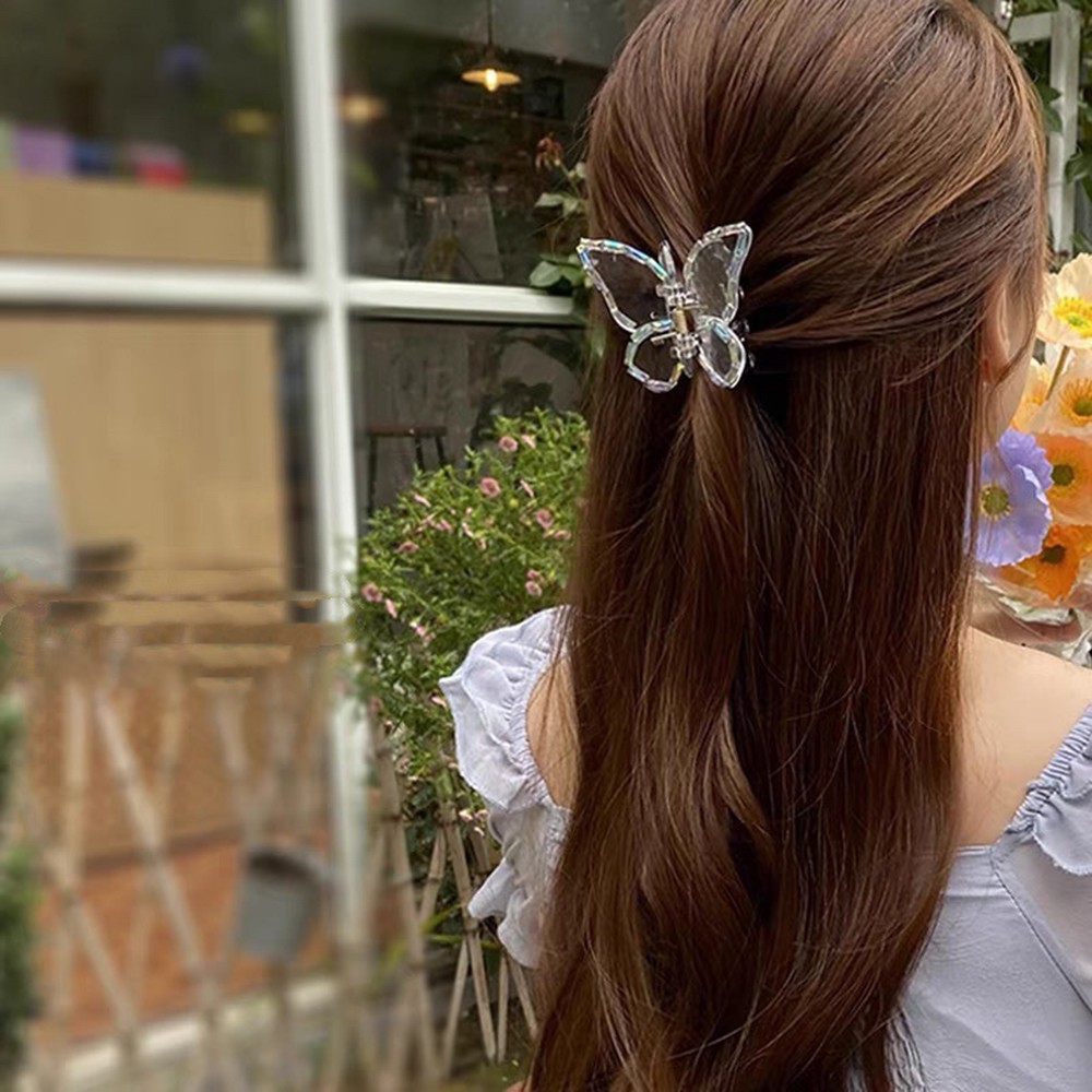 Kẹp Tóc Hình Bướm Đính Đá Thời Trang Cho Nữ
