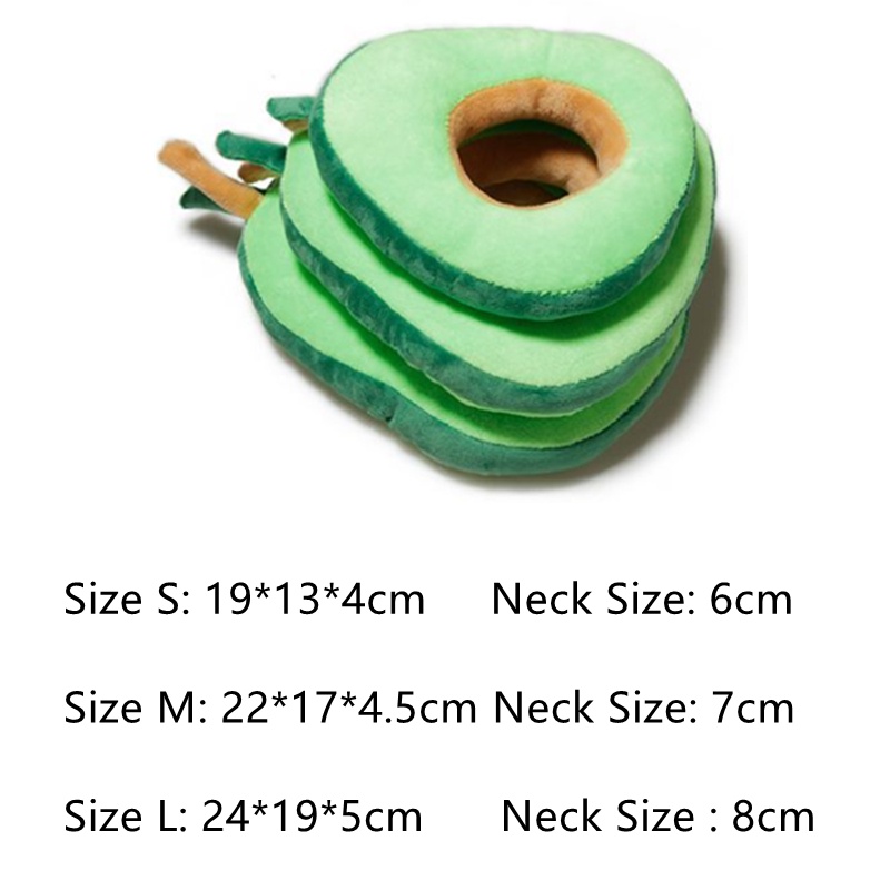 Vòng Cổ Elizabeth Hình Quả Bơ Bằng Cotton Có Thể Điều Chỉnh Bảo Vệ Cho Thú Cưng