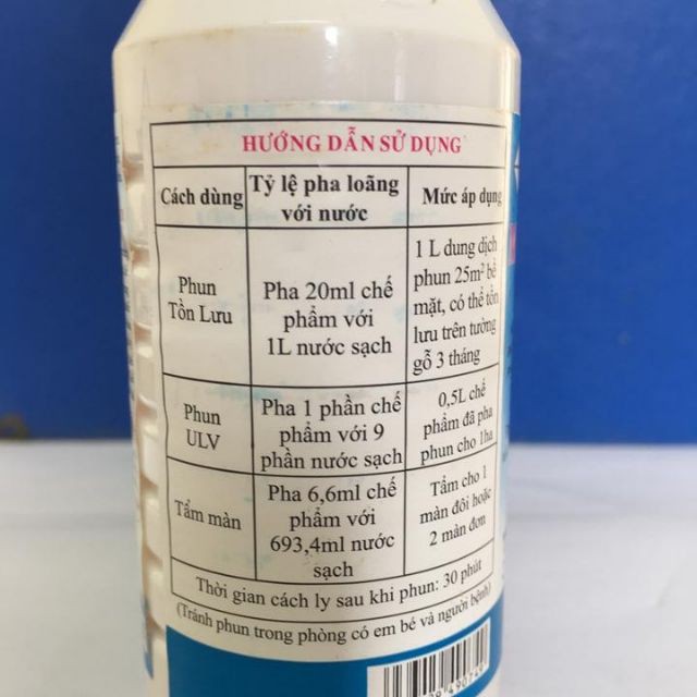 Thuốc diệt muỗi, côn trùng Map Premethrin 50ec ( 100 ml)