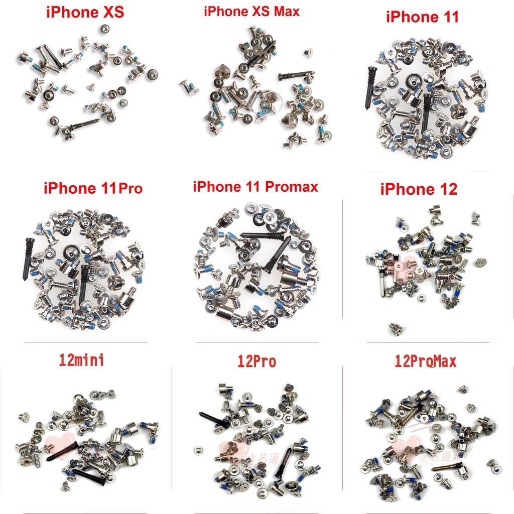 Bộ ốc vít đầy đủ cho i.Phone từ 6 - 13 Promax