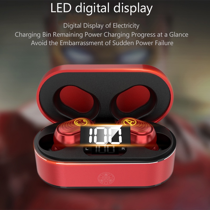 Tai nghe Bluetooth không dây Disney BTMV09 in-ear stereo chống nước giảm tiếng ồn độ trễ thấp phong cách thể thao