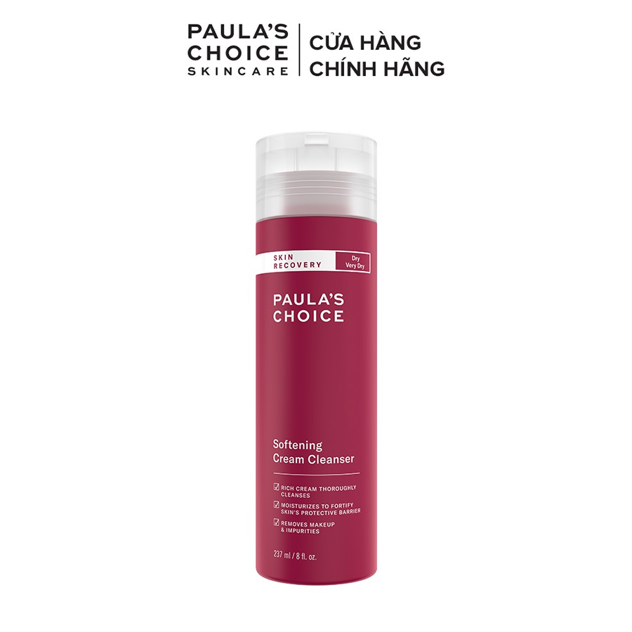 Sữa rửa mặt dành cho da khô phục hồi da và làm dịu Paula's Choice Skin Recovery Softening Cream Cleanser 237ml 1050