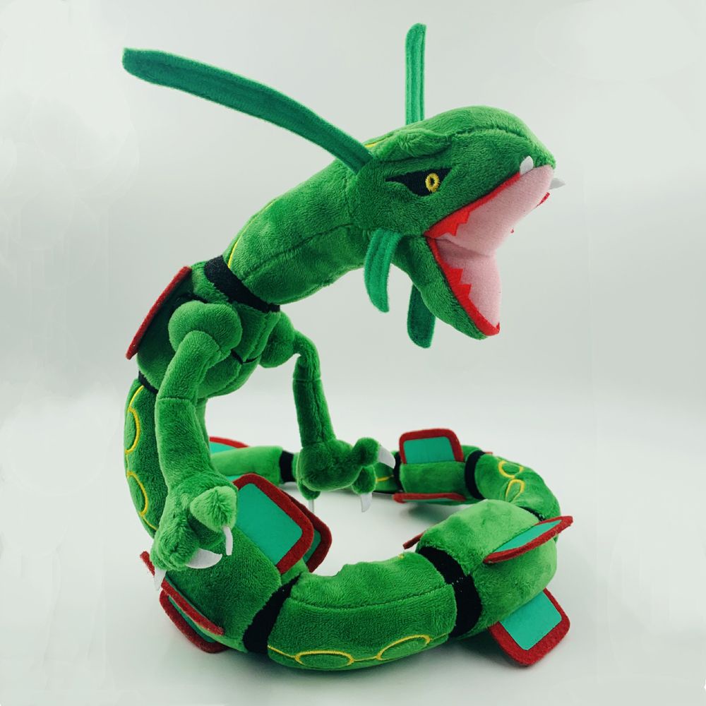 BERNARDO for Children Rayquaza Dragon 80cm Mega Rayquaza Ray Dra Plush Toys Pokemon Toys Stuffed Animals Figures Doll Green Black Best Gifts Dragon Plush Toy Stuffed Toy/Multicolor