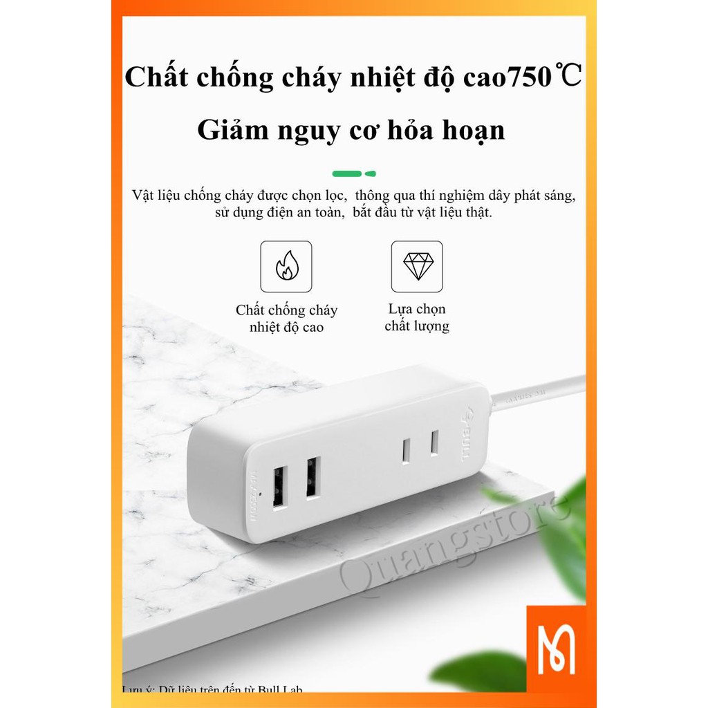 Ổ Cắm Điện Sạc Nhanh Điện Thoại, Laptop, Macbook, iphone, ipad.. Ổ Cắm Có USB, Đa Năng, Mini Đẹp, Chống Cháy Chống Giật