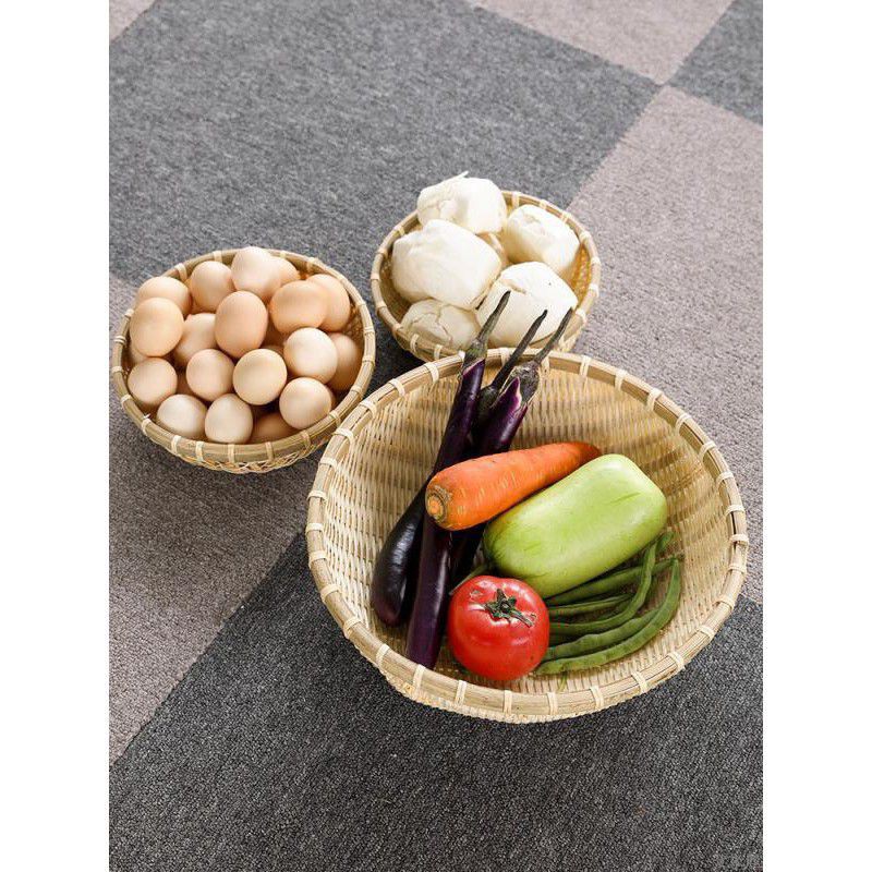 Rổ tre mini đựng hạt hướng dương