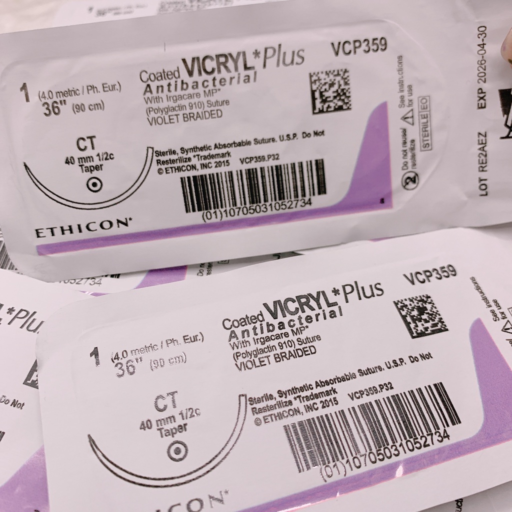 CHỈ PHẪU THUẬT TỰ TIÊU VICRYL 1 PLUS