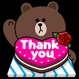Thank you sticker