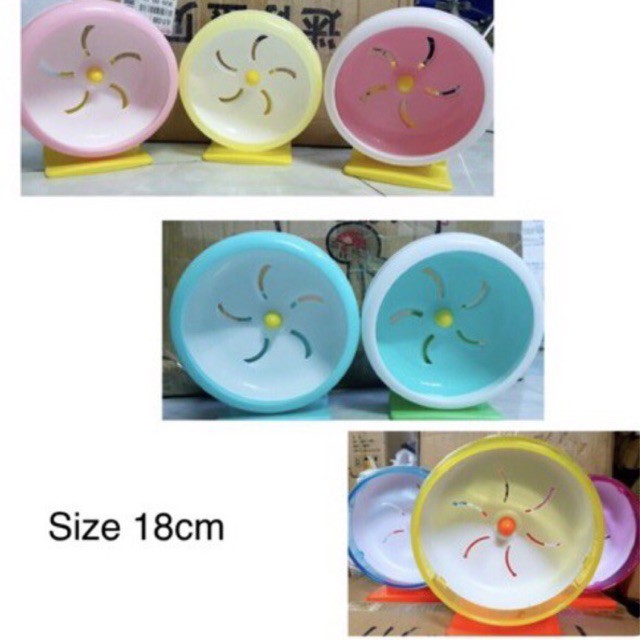 [Siêu Rẻ khách chọn màu chat shop] Wheel 14cm và 18cm silent cho Hamster bear,ww, robo, đuôi mập, sóc...