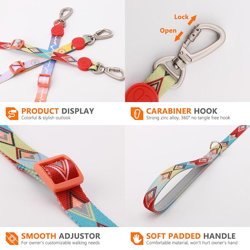 HamshMoc Dây Dắt Thú Cưng Đi Dạo Bằng Nylon Có Thể Điều Chỉnh Tiện Dụng